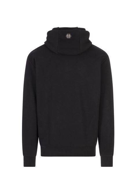 Felpa Con Cappuccio Plein Coursive Nera PHILIPP PLEIN | PAECMJB3669PTE003N02